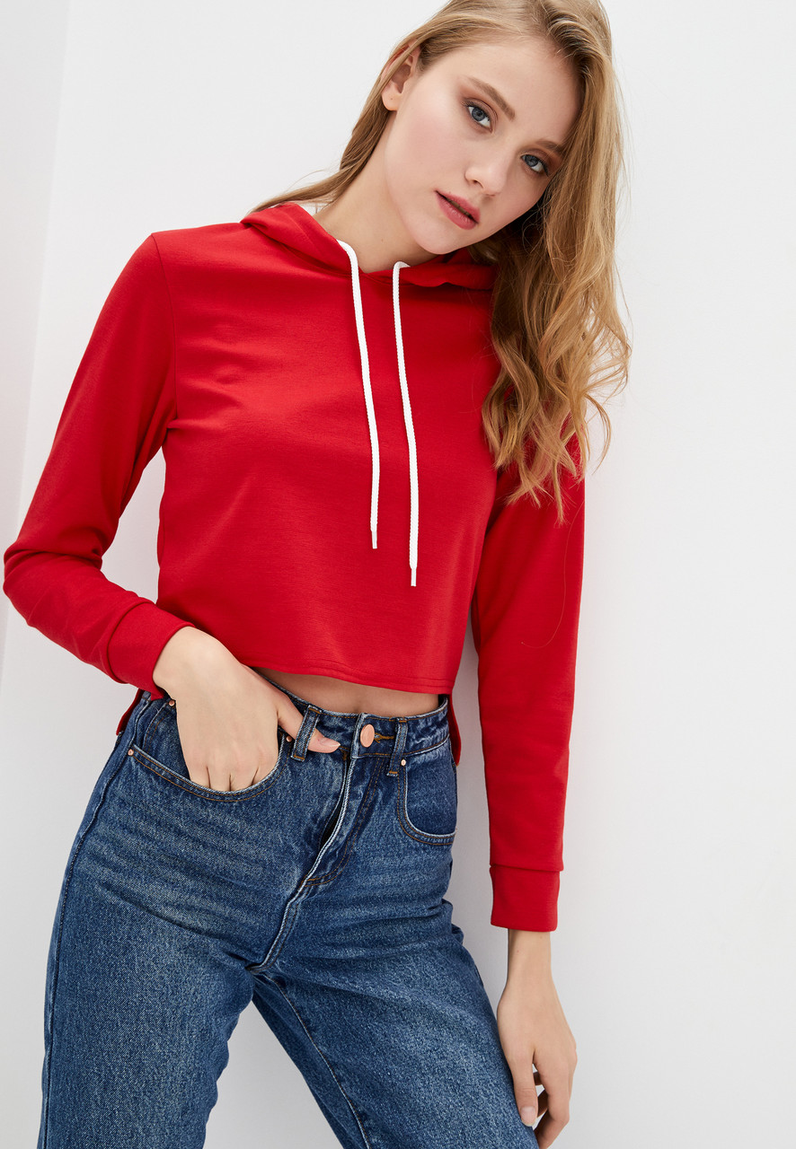 

Женская кофта с капюшоном Short RED, XL