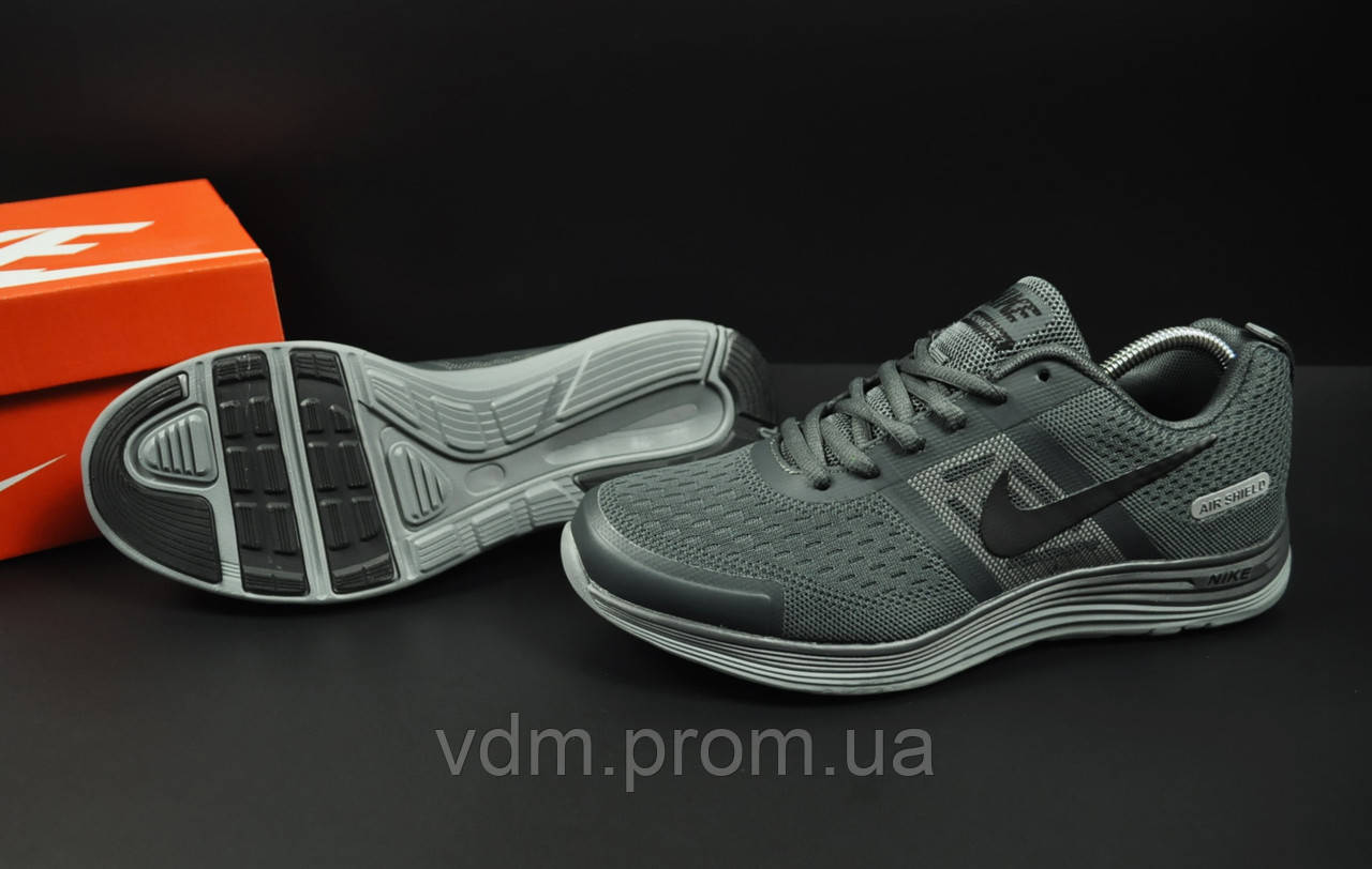 

Кроссовки мужские Nike Air Max в стиле Найк Аер Макс, текстиль, код KR-20697. Серые 44, Серый