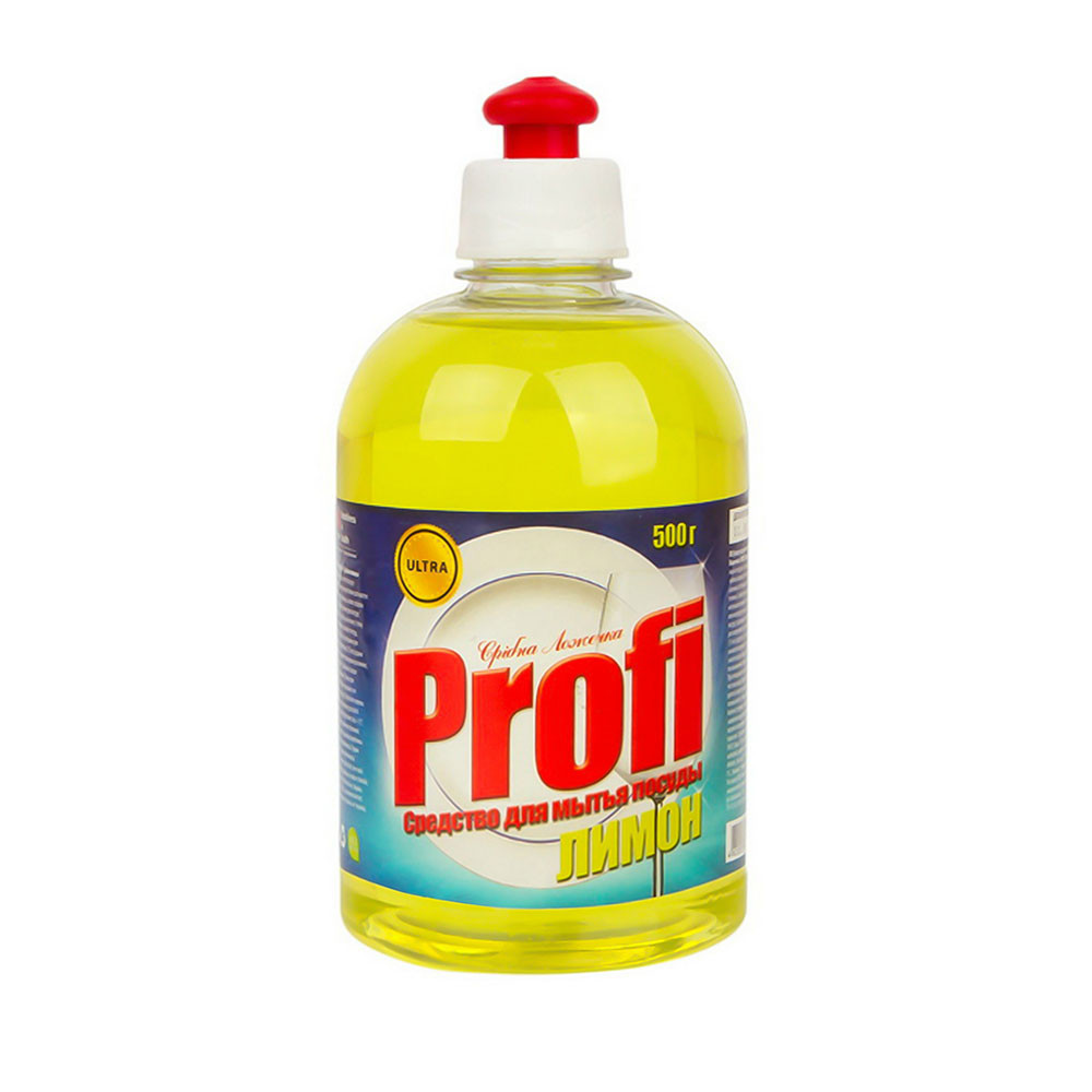 Моющее средство для мытья посуды ТМ "Profi" лимон 0,5л Comfort Лимон, 1000