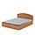 Ліжко 160 з 2-ма тумбочками ПКТ-1 венге темний Компаніт (164х204х75 см), фото 8