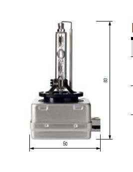 

Автолампа D1S XENON 85V 35W PK32D-2 6000K BOSMA Польша