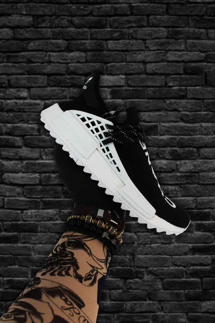 

Adidas NMD Human Race Black White (Черный), Чёрный