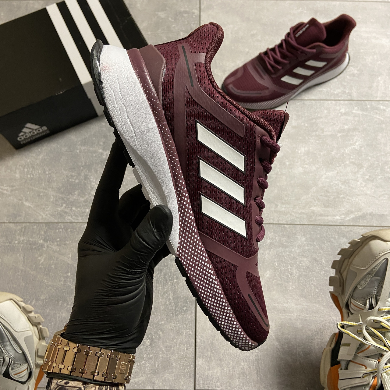

Adidas Cloudfoam Mesh Burgundy (Бордовый)