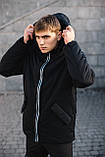 Мужская демисезонная куртка черная Intruder Spart, фото 5