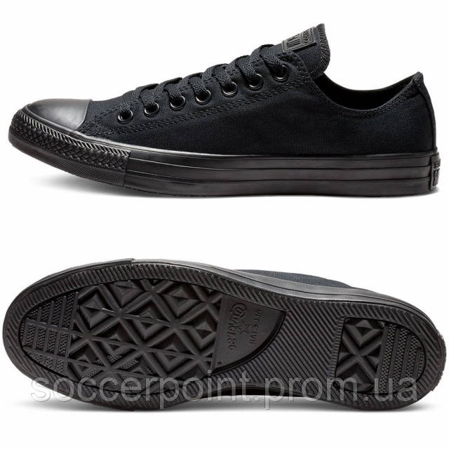 

Кеды Converse Chuck Taylor All Star Low Top Black Mono M5039C (M5039C). Мужские кроссовки повседневные. 42