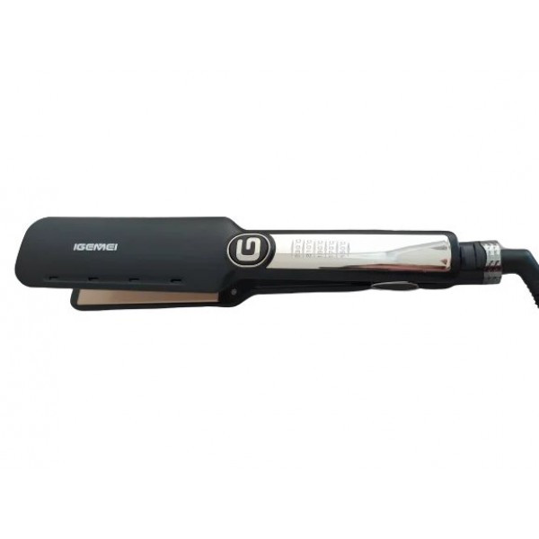 

Плойка Стайлер выпрямитель утюжок для волос Gemei GM-450 Black