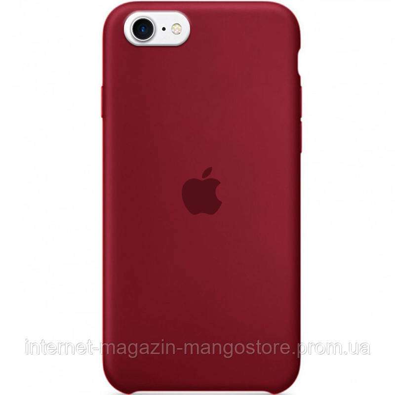 

Уценка Чехол Silicone Case (AA) для Apple iPhone SE (2020), Царапина / бордовый / maroon