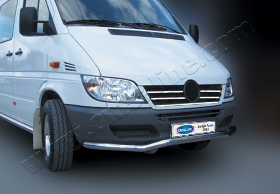 

Накладка на решетку радиатора Mercedes Sprinter (2003-2006) 5шт, Хром