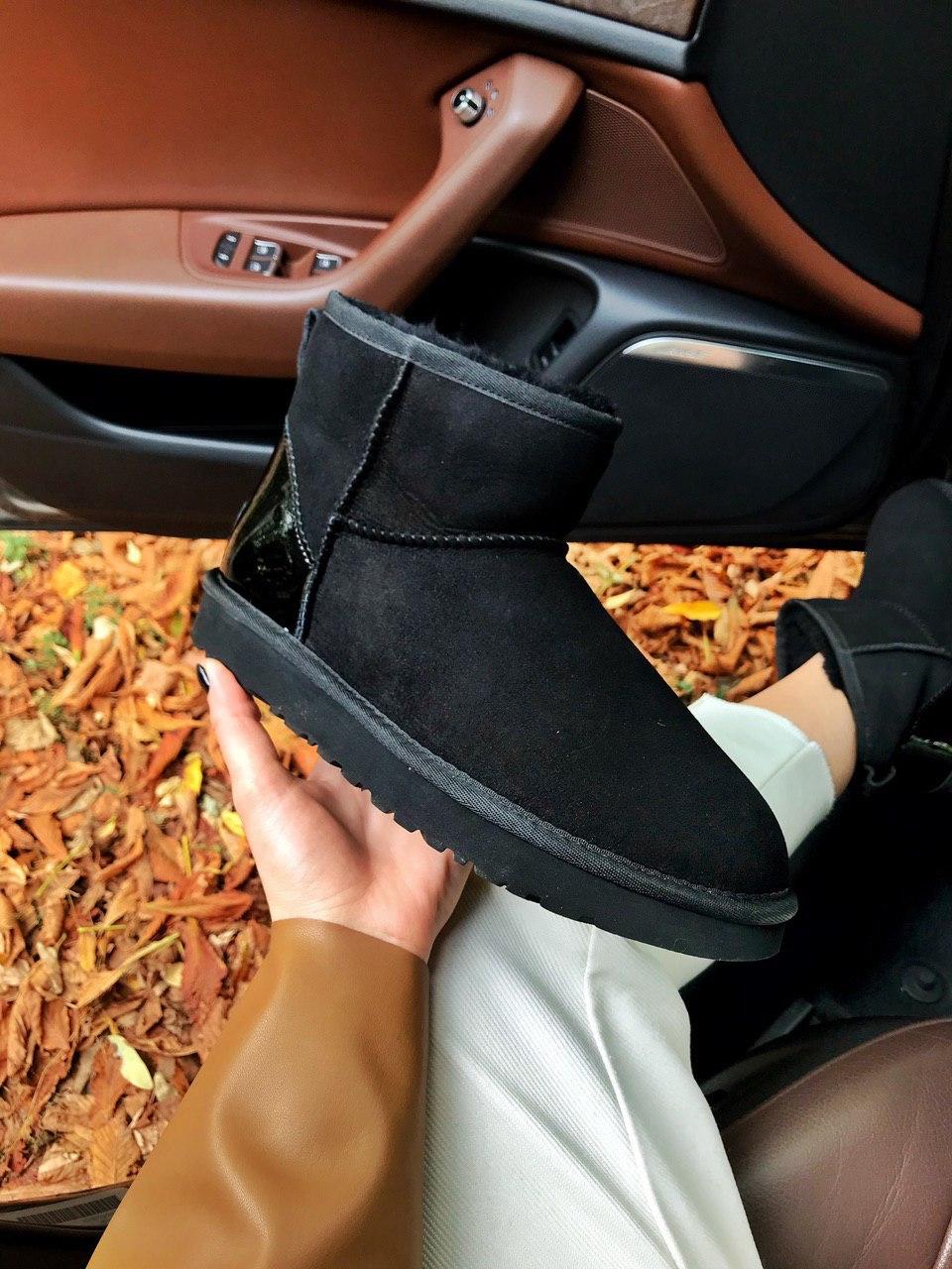 

Женские зимние сапоги UGG Classic Mini Black / Угги Классик Черные 40