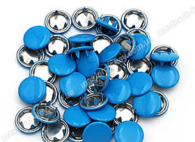 Кнопка Baby трикотажна 9,5 мм із закритою капелюшком колір Синій (50 шт в упаковці)