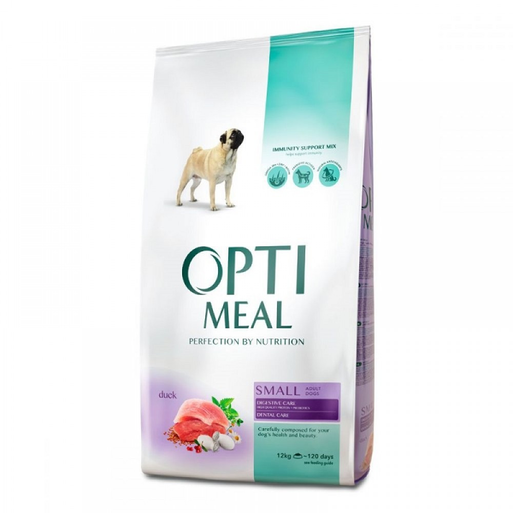 

Оптиміл для собак маленьких порід качка. Optimeal Dog Adult Small 12 кг