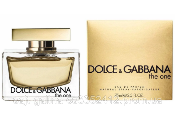 

Женская парфюмированная вода Dolce&Gabbana The One Women (Дольче Габбана Зе Ван Вумен) 75 мл