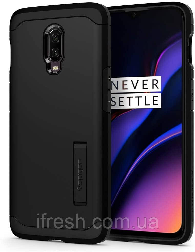 

Чехол Spigen для OnePlus 6T, Tough Armor, Black (ACS00593), Черный