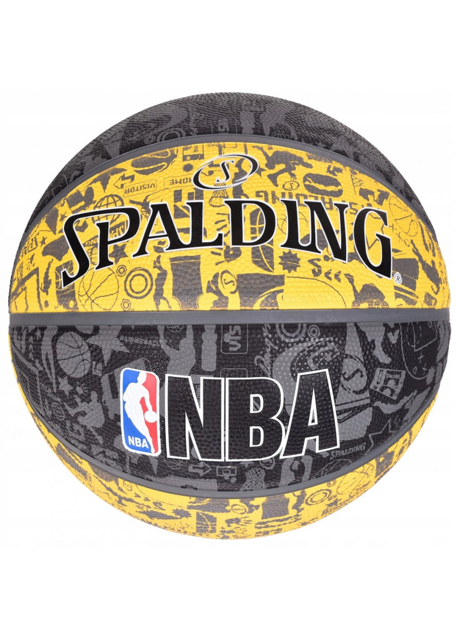 

Мяч баскетбольный Spalding NBA Graffiti Outdoor Grey/Yellow Size 7