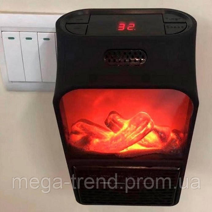 

Тепловентилятор портативный Камин Flame Heater 1000 W с пультом, обогреватель, мини дуйчик