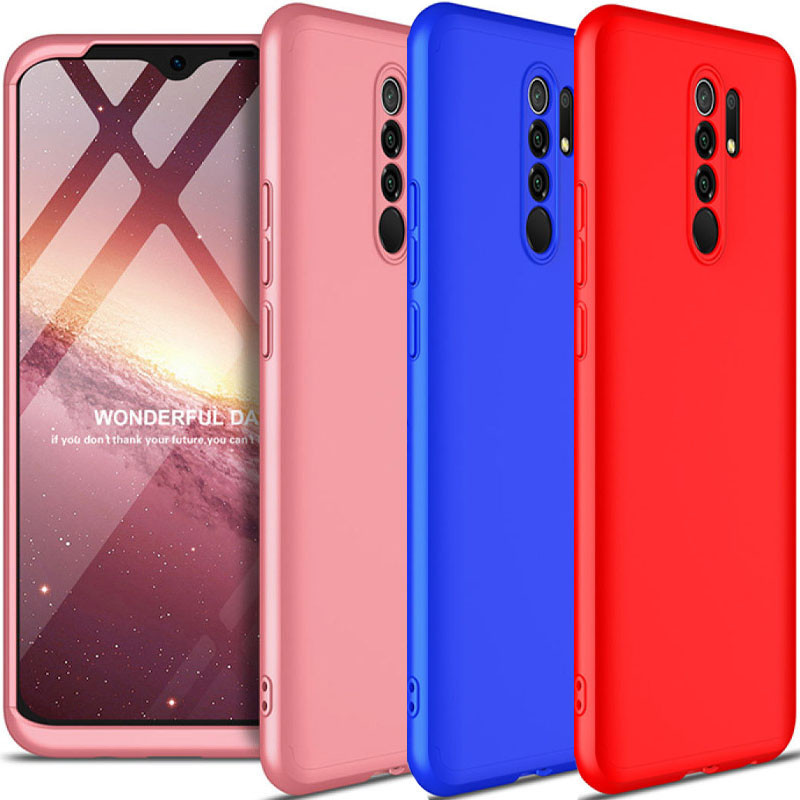 

Матовый защитный чехол GKK 360° для Xiaomi Redmi 9, Разные цвета