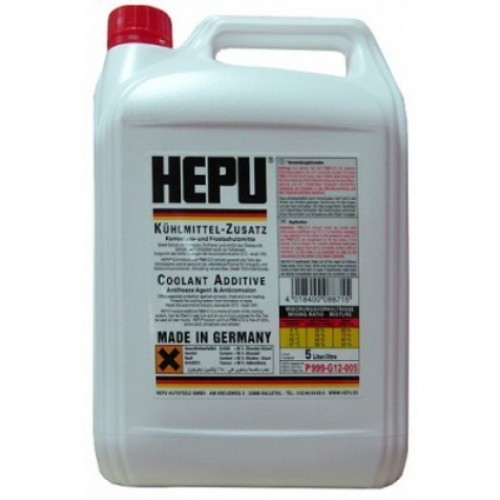 

Антифриз Coolant Additives G12 красный 5л HEPU