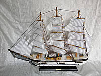 Корабль Парусник Статуэтка Дерево, ткань , пластик 76*61 см