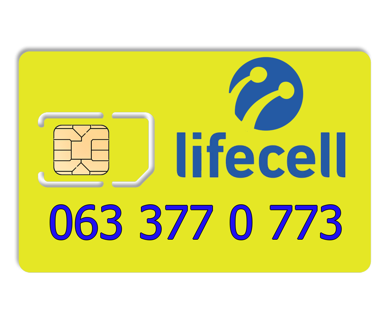 

Красивый номер lifecell 063 377 0 773