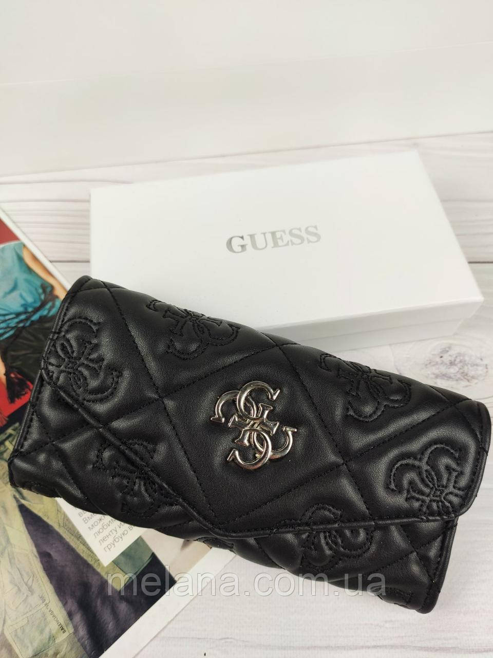 

Женский кошелек в стиле Guess, Черный