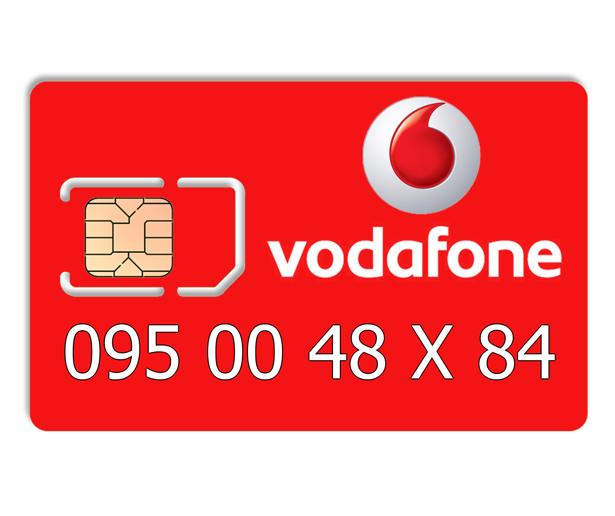 

Красивый номер Vodafone 095 00 48 X 84