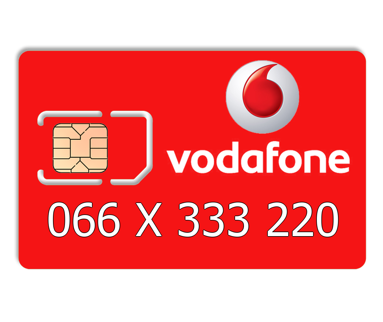 

Красивый номер Vodafone 066 X 333 220