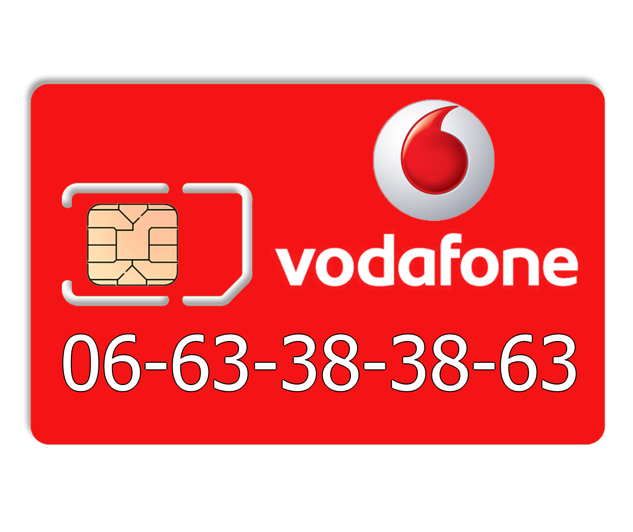 

Красивый номер Vodafone 06-63-38-38-63