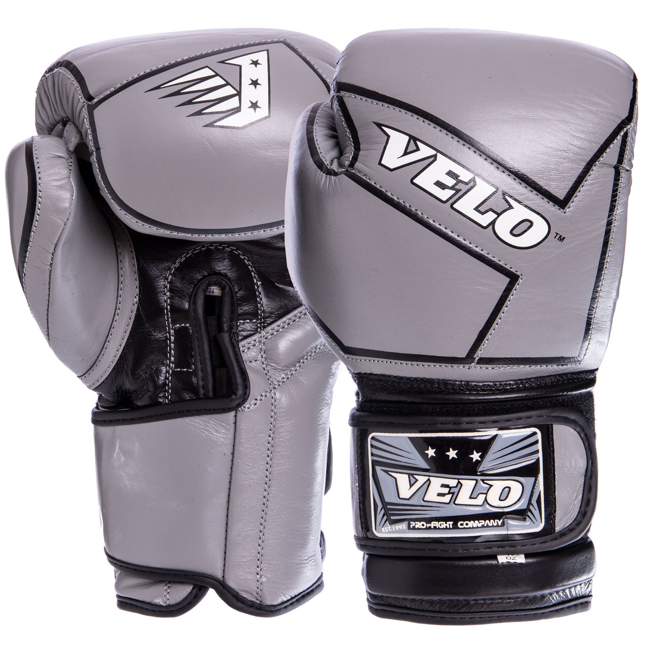 

Перчатки боксерские кожаные на липучке VELO (р-р 10-12oz, цвета в ассортименте, Разные цвета