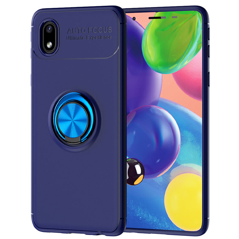 

TPU чехол Deen ColorRing под магнитный держатель (opp) для Samsung Galaxy M01 Core / A01 Core Синий / Синий