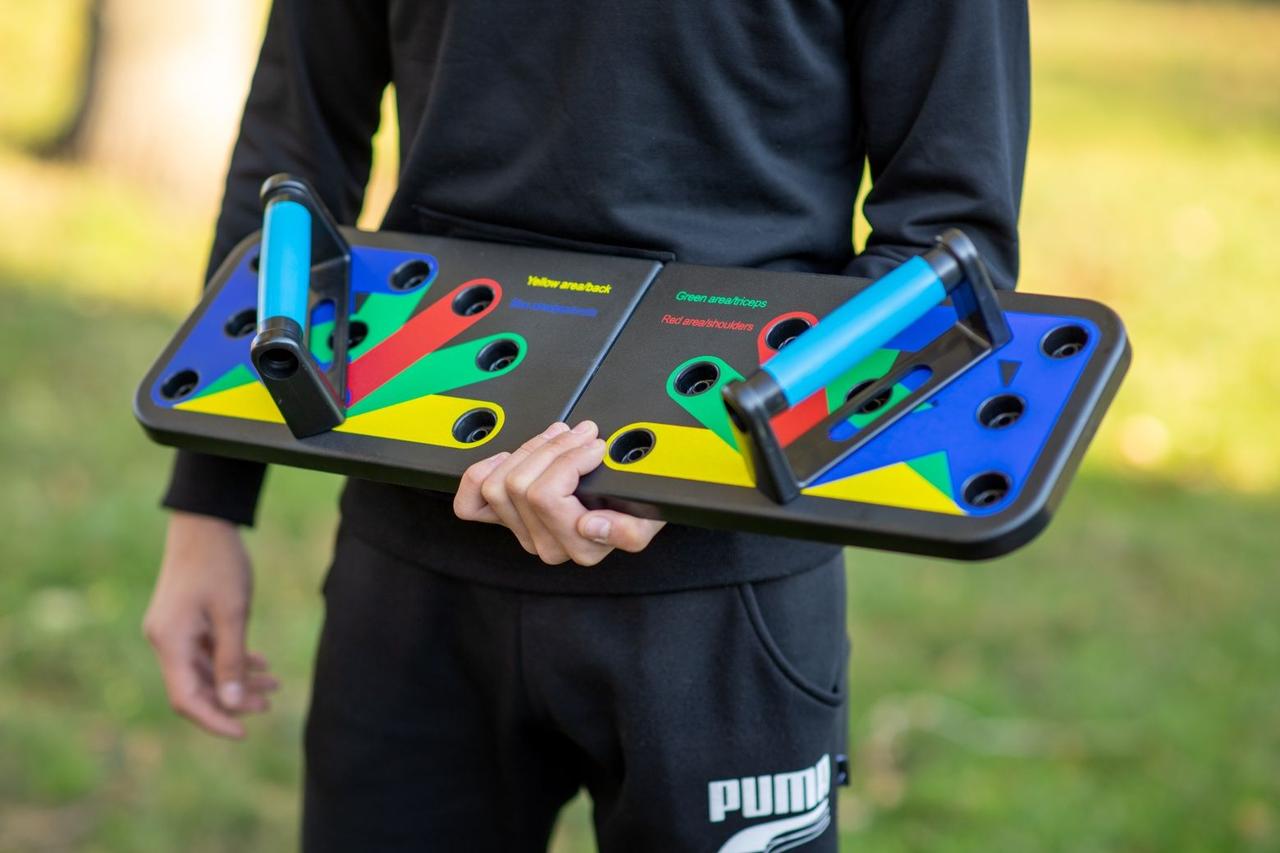 

Доска для отжиманий, опоры для отжиманий, стойка для бодибилдинга Push Up Rack Board с упорами разным хватом