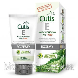 

Cutis E Egzema 17% + CBD - мазь из конопли для атопической кожи, экземы, дерматитах, 120 мл