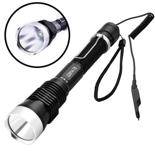 

Светодиодный фонарик ручной ЗУ 220V/12V, 2х18650, Черный