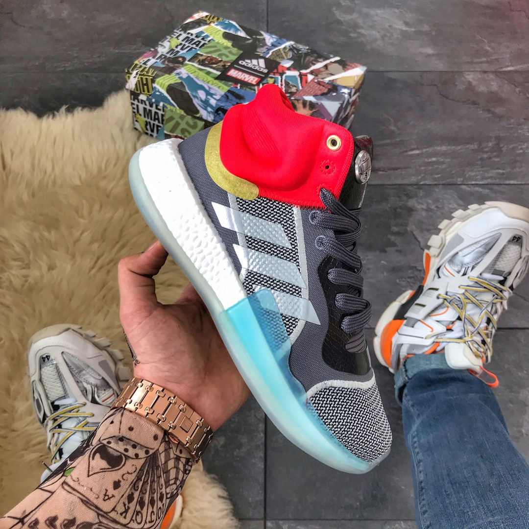 

Adidas Marquee Boost Grey Blue Red (Серый)