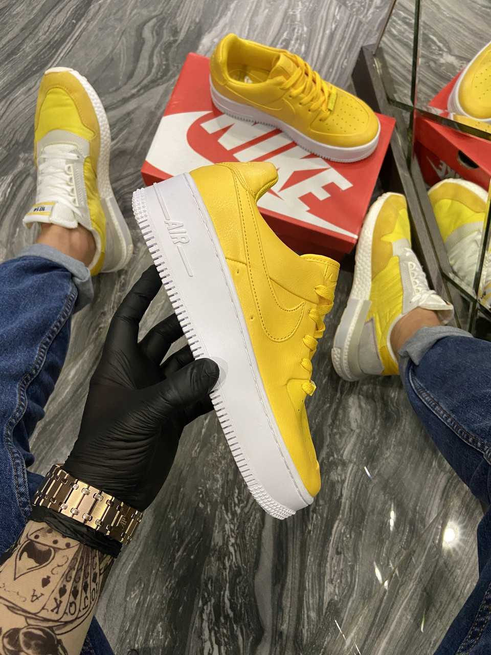 

Nike Air Force 1 Low Yellow White (Жёлтый)