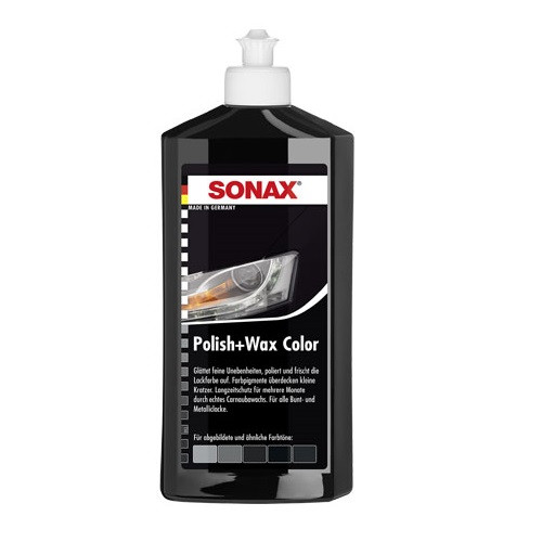 

Цветной полироль с воском SONAX Polish & Wax Color NanoPro черный 250 мл (296141)