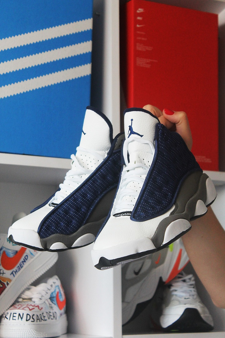 

Nike Air Jordan 13 Blue White Gray (Синий Белый)