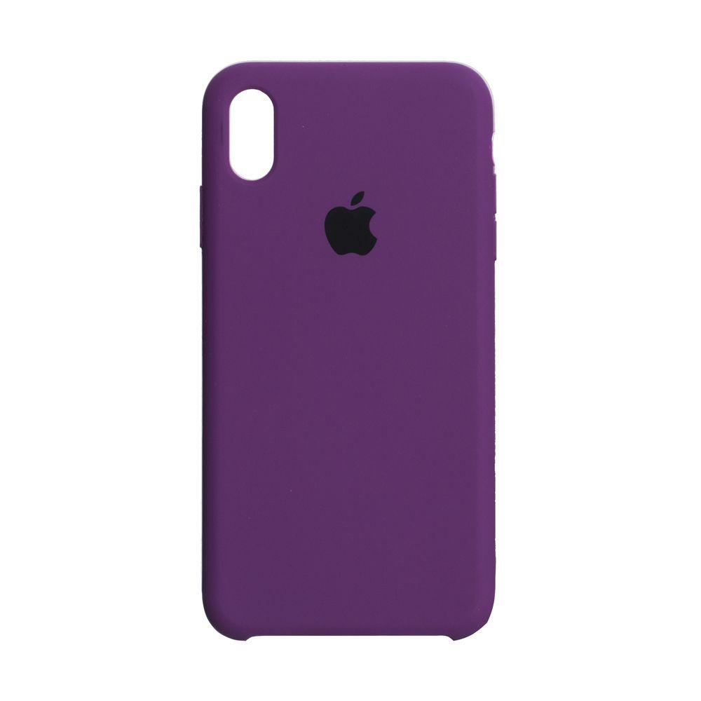 

Чехол для iPhone Xr Silicone Case силиконовый с бархатом микрофиброй накладка чохол на айфон хр фиолетовый 43