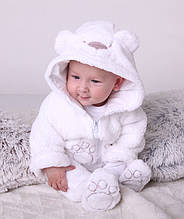 Костюм для новонароджених Білий Ведмедик 56, 62, 68 розмір