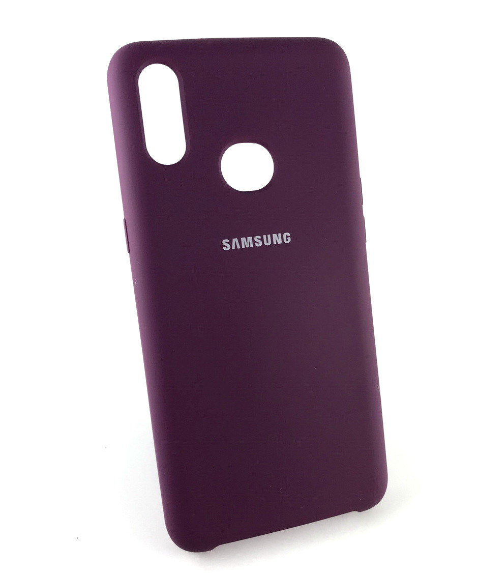 

Чехол накладка для Samsung A10s, A107 на заднюю панель Silicone Cover фиолетовый