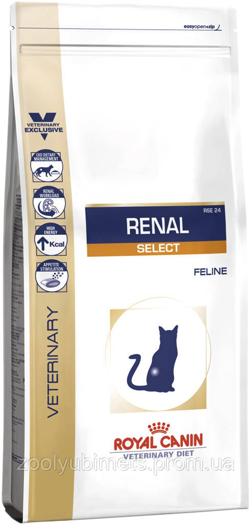 

Royal Canin Renal Select Feline - сухой лечебный корм (диета) при заболеваниях почек у кошек, 2 кг