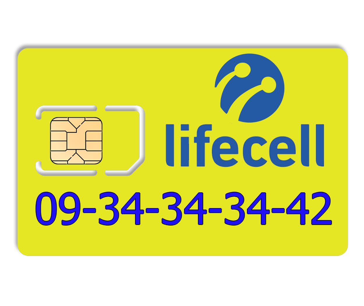 

Красивый номер lifecell 09-34-34-34-42