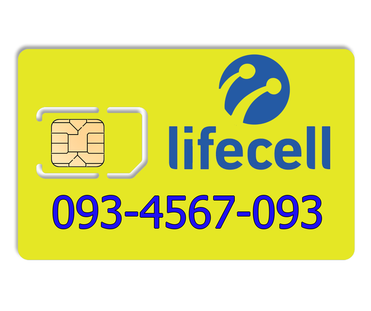 

Красивый номер lifecell 093-4567-093