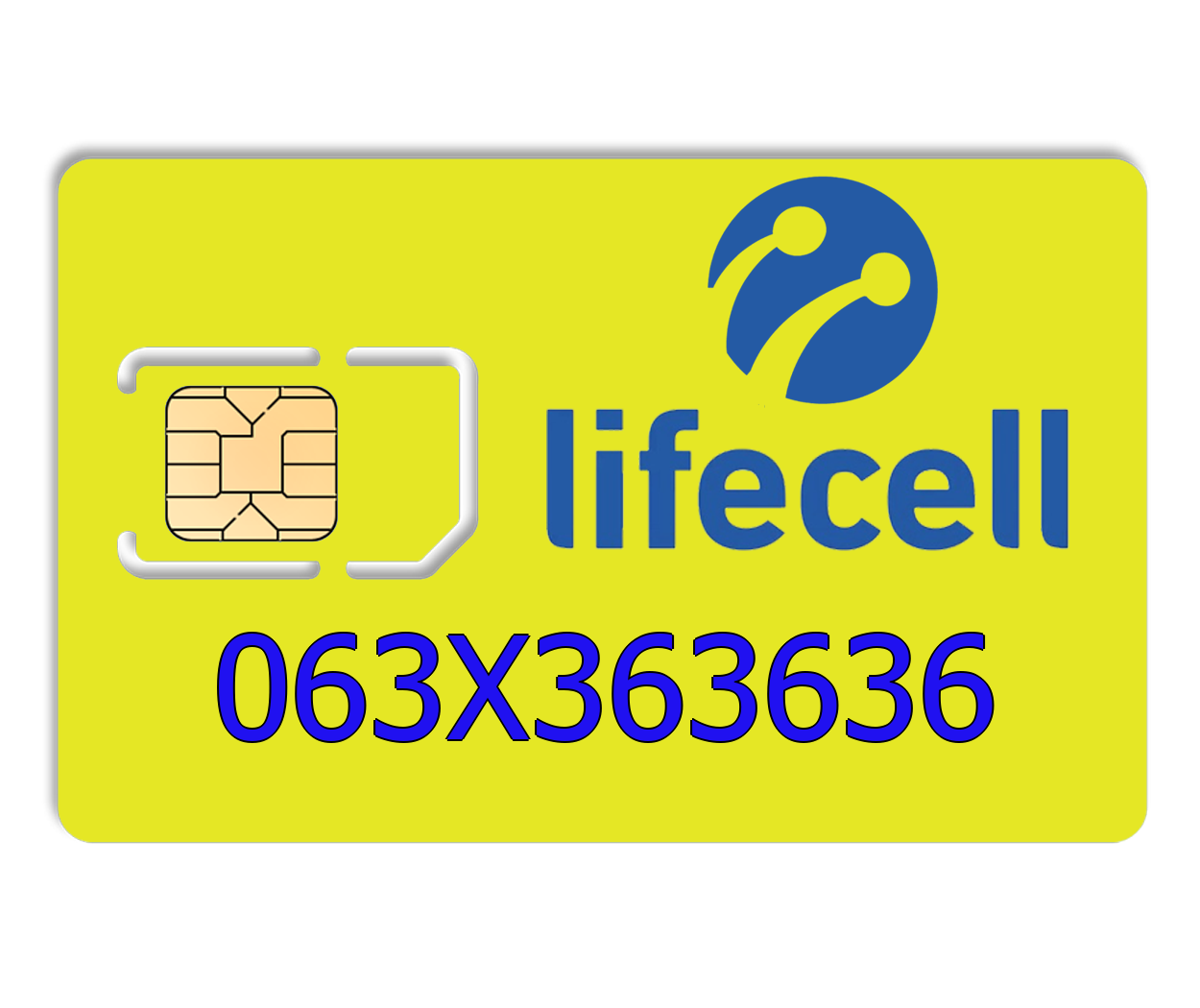 

Красивый номер lifecell 063X363636