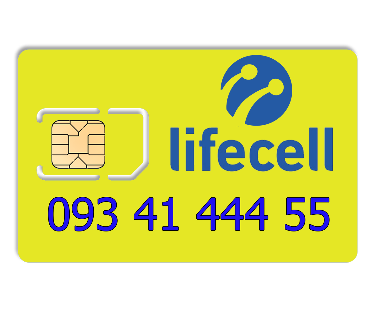 

Красивый номер lifecell 093 41 444 55