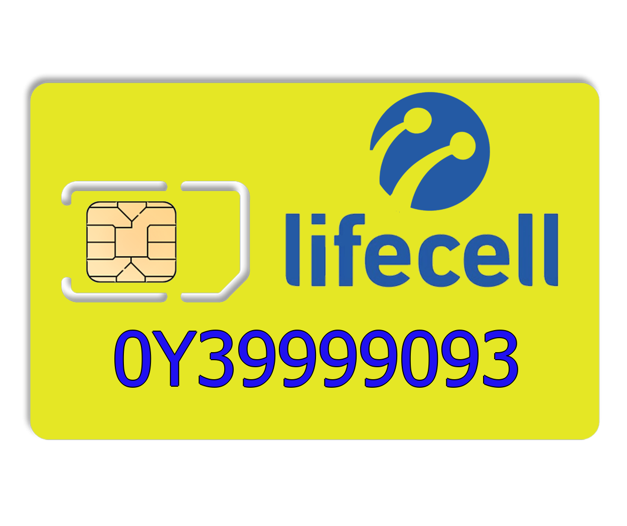 

Красивый номер lifecell 0Y39999093