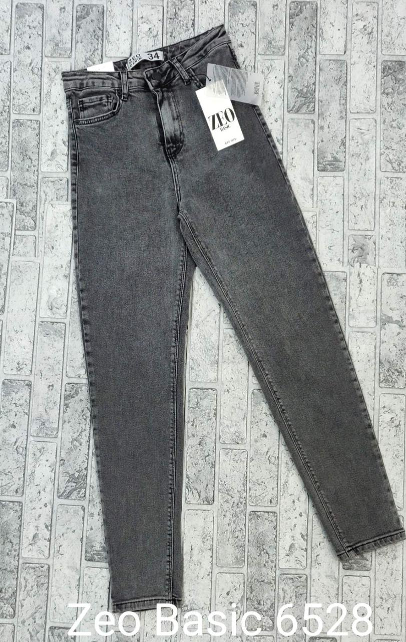 

Женские джинсы-момы с завышенной талией Zeo basic 6528 (34-40, 6 шт. в расцветках)
