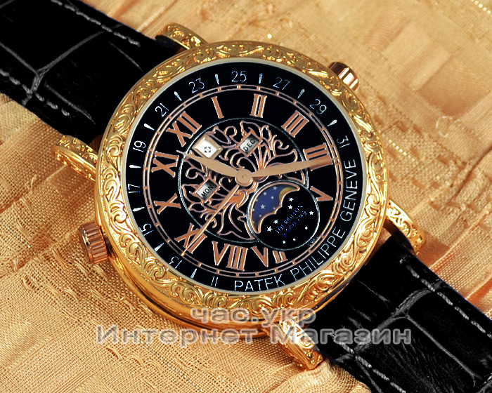 Muzhskie Naruchnye Chasy Patek Philippe Sky Moon Tourbillon 6002g 001 Gold Black Replika Kvarc Kvarcevye Prodazha Cena V Kieve Chasy Naruchnye I Karmannye Ot Vash Internet Magazin 1 1286859726