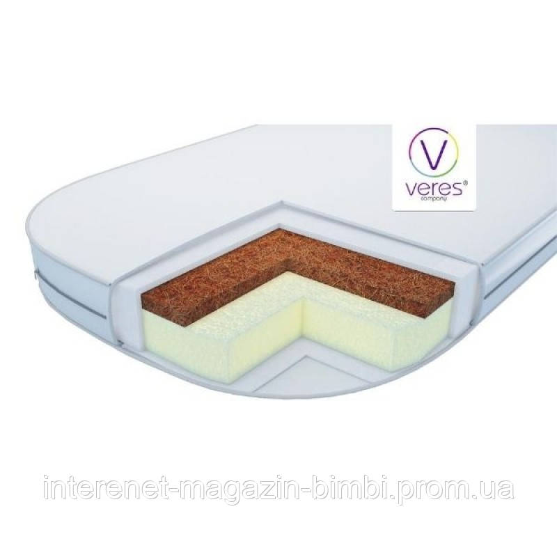 

Матрас в люльку Veres Coconut+ Elastic foam 80х60х6 см