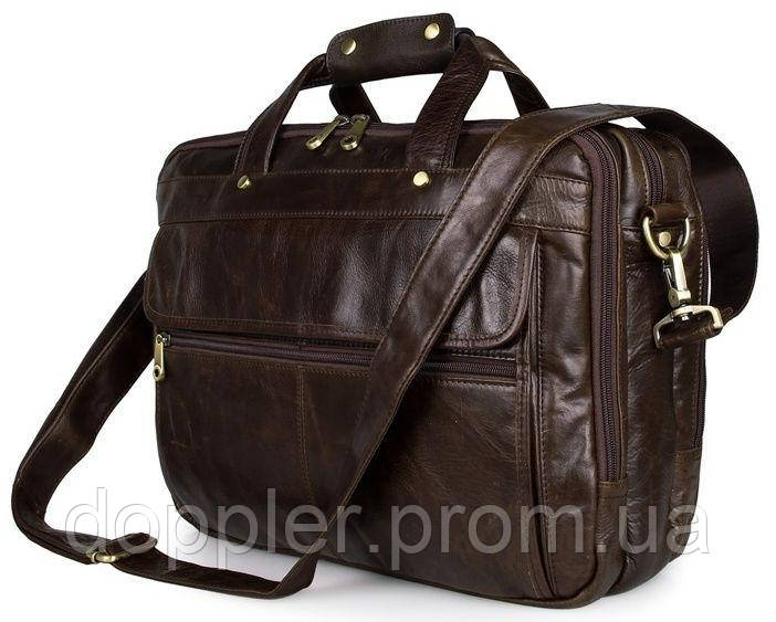 

Сумка мужская Vintage 14247 для ноутбука с диагональю 15.6 дюйма Коричневая, Коричневый