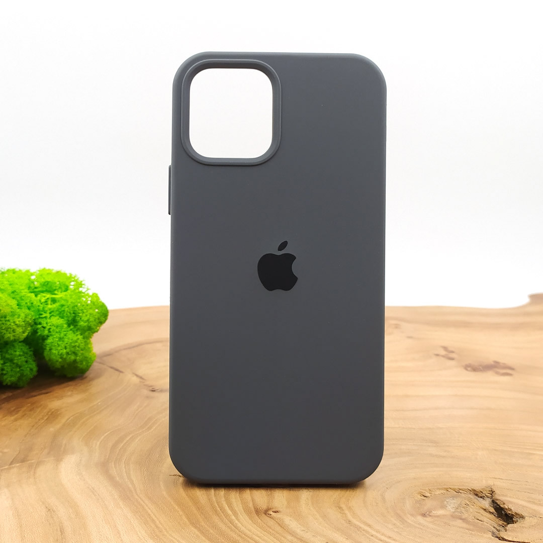 

Оригинальный матовый чехол-накладка Silicone Case IPHONE 12(5.4) Gray, Серый